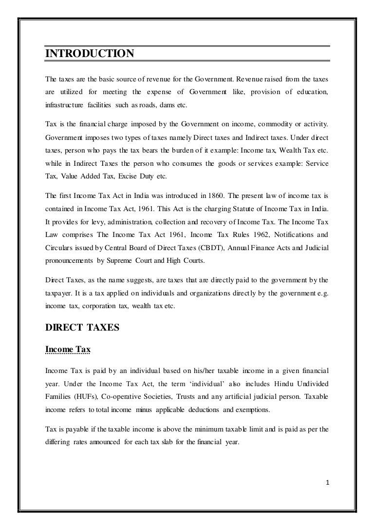 Indirect and Direct Taxes 65 Indirect and Direct Taxes 75